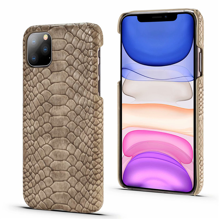 Natural snake skin leather phone case for the iphone xs manufacturer factory wholesale supplier customize your design brand